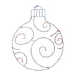 Celebrations LED Red/White Ornament Silhouette 15 in. Hanging Decor