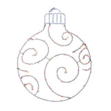 Celebrations LED Red/White Ornament Silhouette 15 in. Hanging Decor