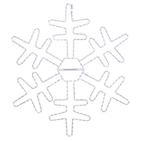 Celebrations LED Pure White Snowflake 24 in. Hanging Decor