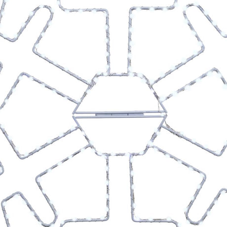 Celebrations LED Pure White Snowflake 24 in. Hanging Decor