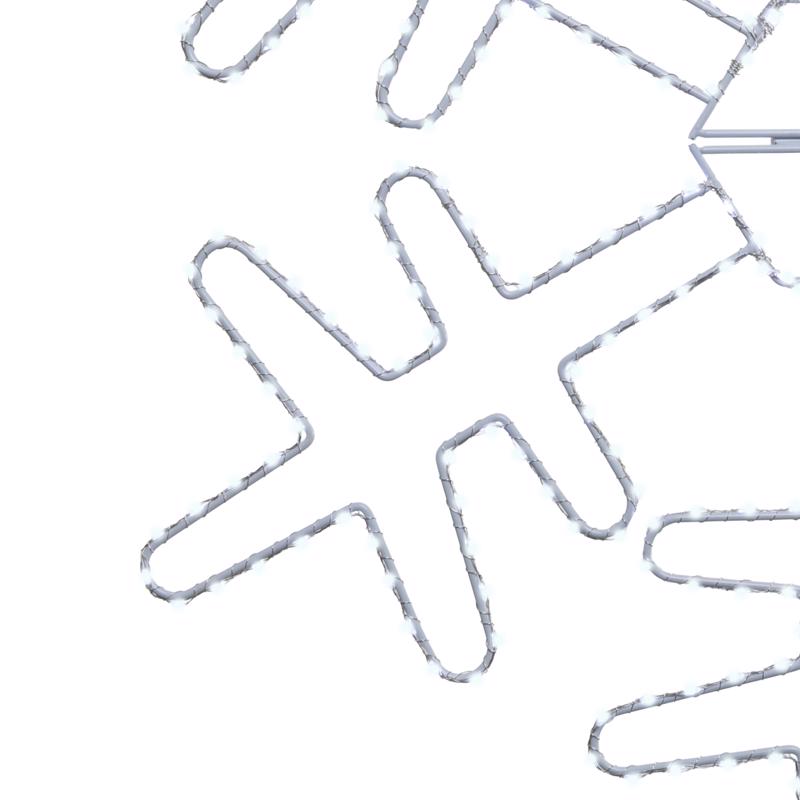 Celebrations LED Pure White Snowflake 24 in. Hanging Decor