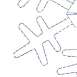 Celebrations LED Pure White Snowflake 24 in. Hanging Decor