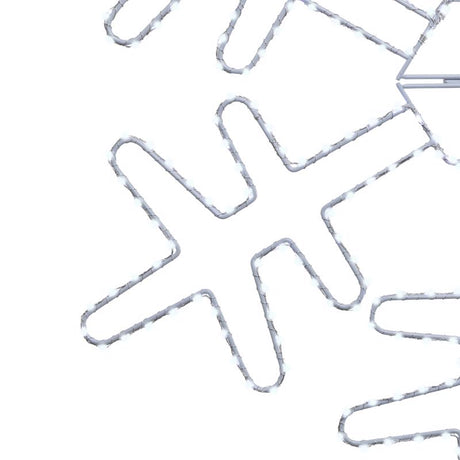 Celebrations LED Pure White Snowflake 24 in. Hanging Decor