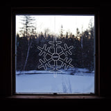 Celebrations LED Pure White Snowflake 24 in. Hanging Decor