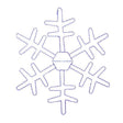 Celebrations LED Blue Snowflake 18 in. Hanging Decor