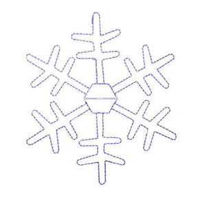 Celebrations LED Blue Snowflake 18 in. Hanging Decor