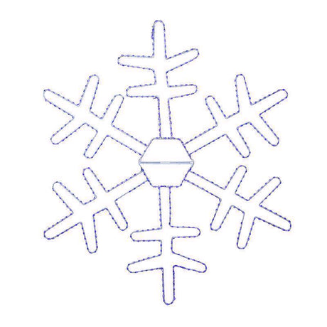 Celebrations LED Blue Snowflake 18 in. Hanging Decor