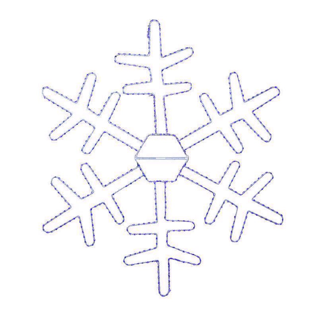 Celebrations LED Blue Snowflake 18 in. Hanging Decor