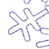 Celebrations LED Blue Snowflake 18 in. Hanging Decor