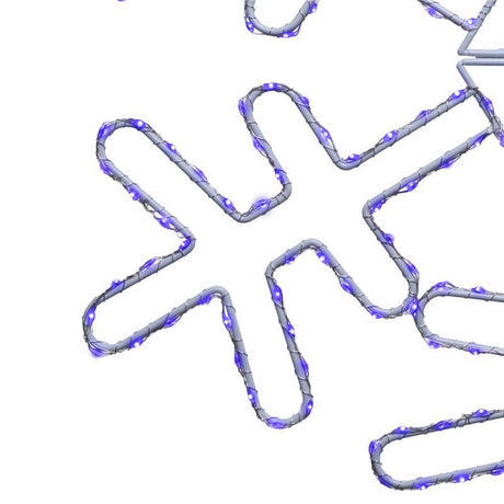 Celebrations LED Blue Snowflake 18 in. Hanging Decor