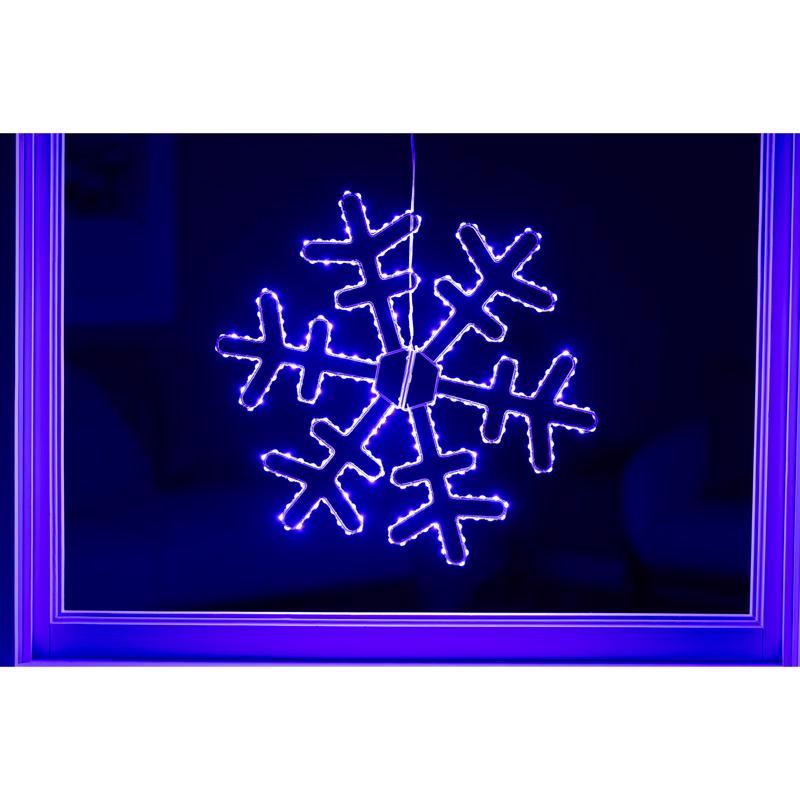 Celebrations LED Blue Snowflake 18 in. Hanging Decor