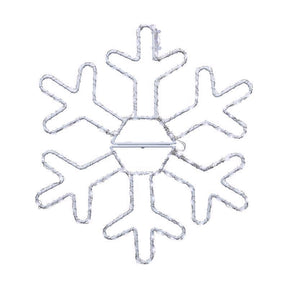 Celebrations LED Pure White Snowflake 12 in. Hanging Decor