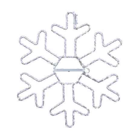 Celebrations LED Pure White Snowflake 12 in. Hanging Decor