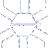 Celebrations LED Pure White Snowflake 12 in. Hanging Decor