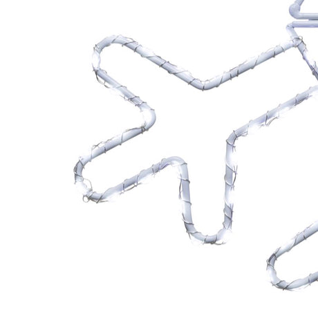 Celebrations LED Pure White Snowflake 12 in. Hanging Decor