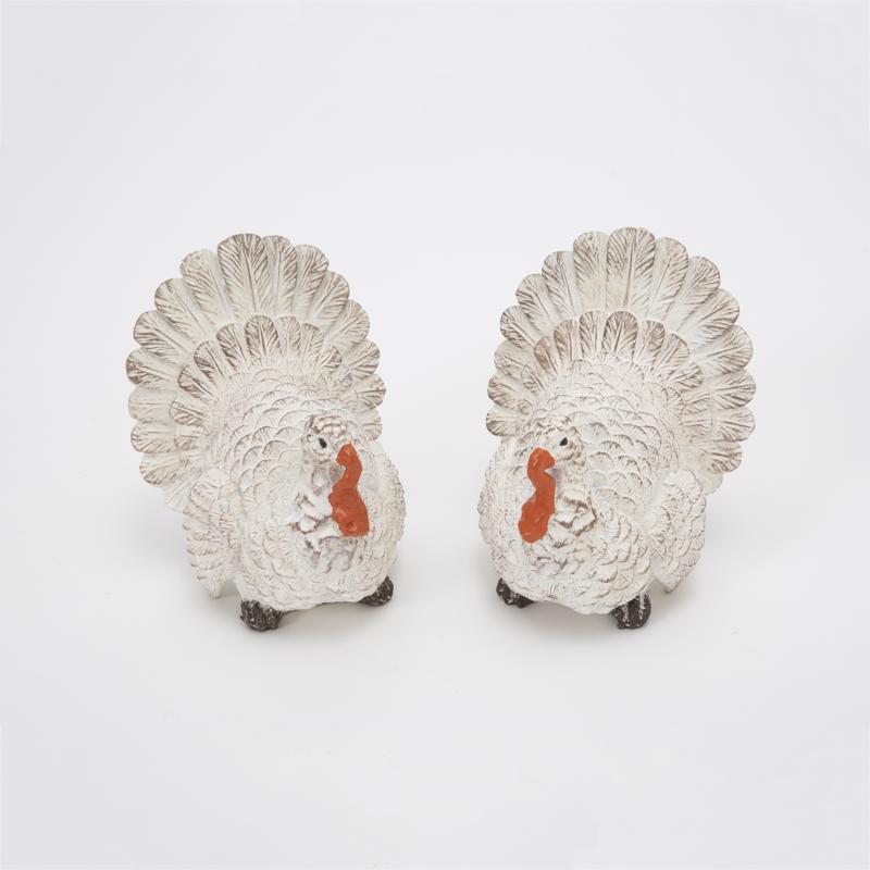 Gerson 5 in. Harvest Turkey Fall Decor, Pack of 12