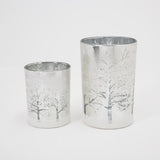 Gerson Silver Glass Holiday Candle Holder 7 in., Pack of 6
