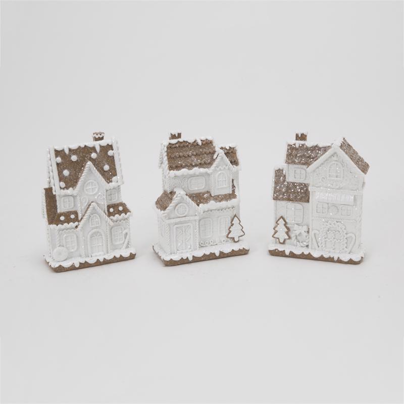 Gerson Gingerbread House Table Decor 6 in., Pack of 12