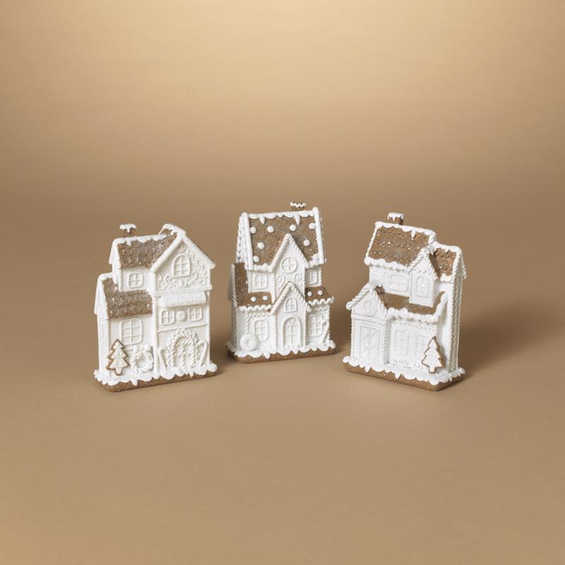 Gerson Gingerbread House Table Decor 6 in., Pack of 12