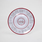 Gerson Red/White Holiday Cardinal Chip and Dip Plate, Pack of 12