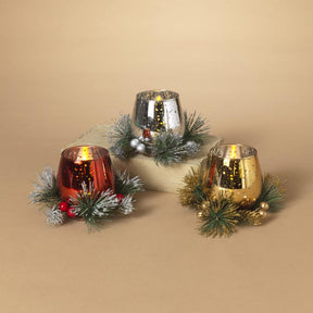 Gerson Assorted Glass Cup Candle Holder 3 in., Pack of 12
