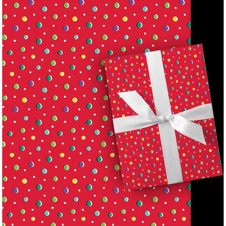 Paper Images Assorted Brights Gift Wrap, Pack of 48