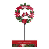 Alpine Warm White Holiday Garden Stakes 42 in. Pathway Decor, Pack of 12