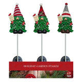 Alpine Multi Christmas Gnome 33 in. Pathway Decor, Pack of 9
