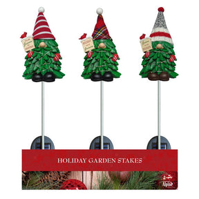 Alpine Multi Christmas Gnome 33 in. Pathway Decor, Pack of 9
