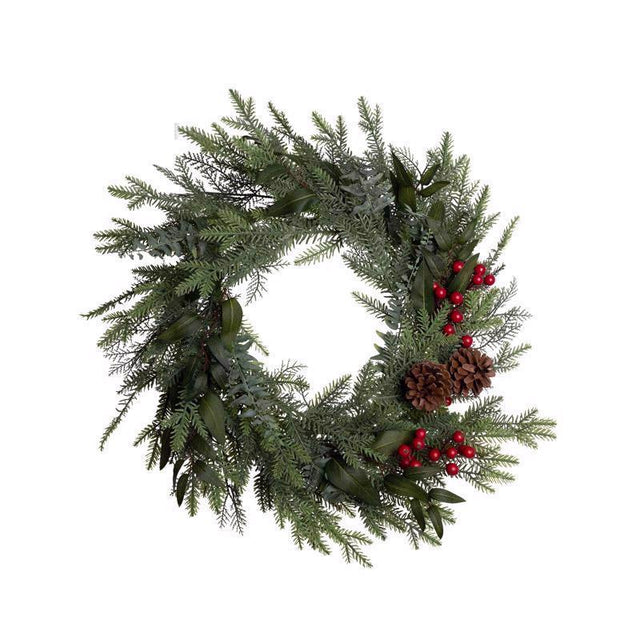 Celebrations 24 in. D X 24 ft. L Thinner Everyday Wreath, Pack of 4