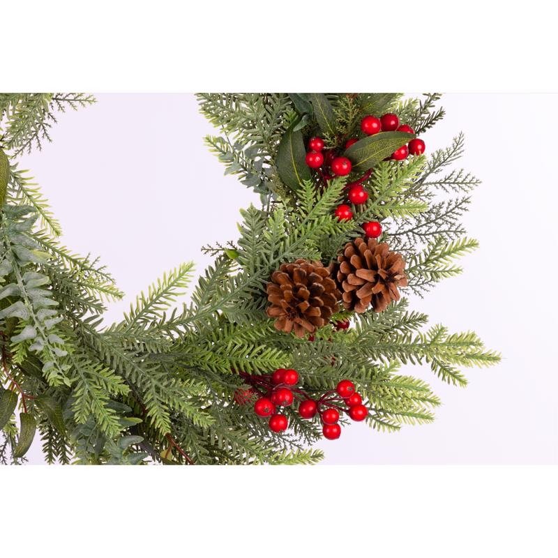 Celebrations 24 in. D X 24 ft. L Thinner Everyday Wreath, Pack of 4