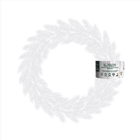 Celebrations 30 in. D LED Prelit Multicolored Twig Pine Bow Wreath, Pack of 4