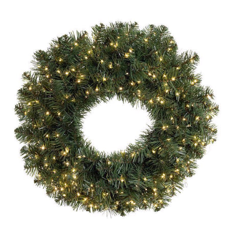 Celebrations 24 in. D LED Prelit Warm White Cascading Wreath, Pack of 4