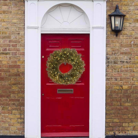 Celebrations 24 in. D LED Prelit Warm White Cascading Wreath, Pack of 4