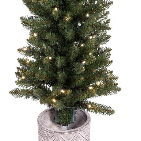 Celebrations 5 ft. Slim LED 100 ct Diamond Potted Color Changing Entrance Tree