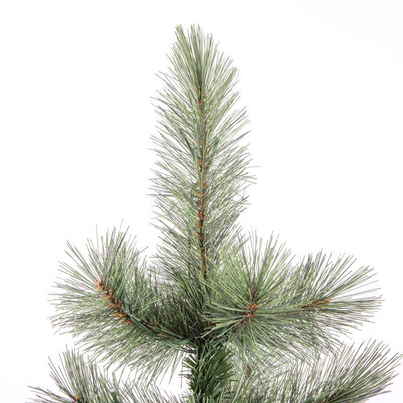 Celebrations 3 ft. Slim LED 50 ct Table Top with Wood Base Color Changing Christmas Tree