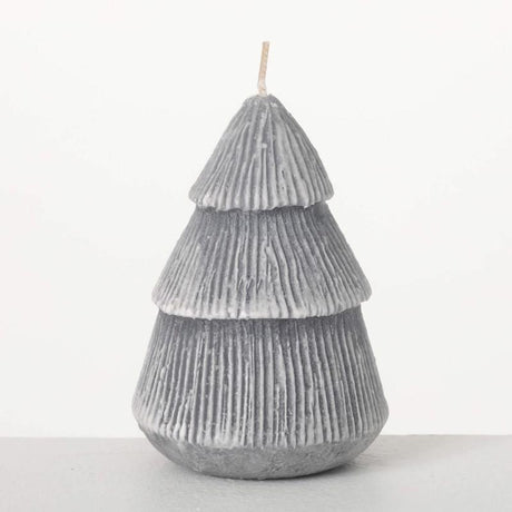 Sullivans Vance Kitira Gray Tree Candle, Pack of 6