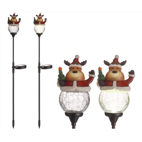 Celebrations LED Clear Moose 30 in. Pathway Decor, Pack of 12