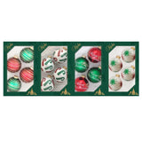 Christmas by Krebs Green/Red/White Ball Ornaments, Pack of 12