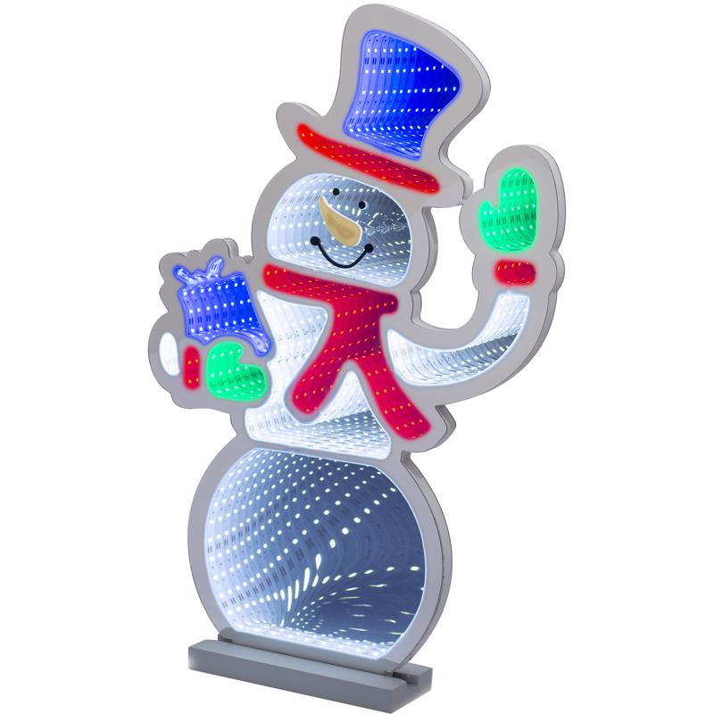 Celebrations LED Multi Snowman Animated Decor 21.65 in., Pack of 4
