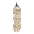 Decra Lite Skull Halloween Decor, Pack of 4