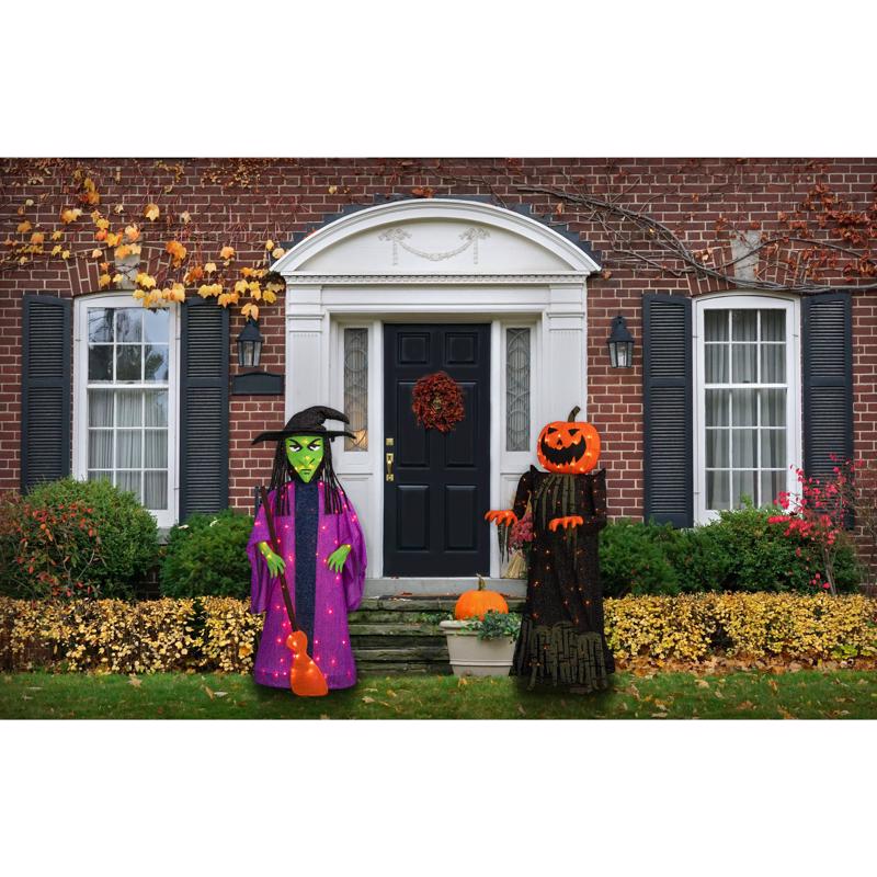 Celebrations Prelit 60" Collapsible Witch Yard Decor