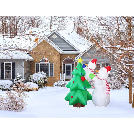 Celebrations Snowman with Tree 6 ft. Inflatable