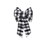 Holiday Trims Assorted Plaid Wired Christmas Bow 14 in., Pack of 12