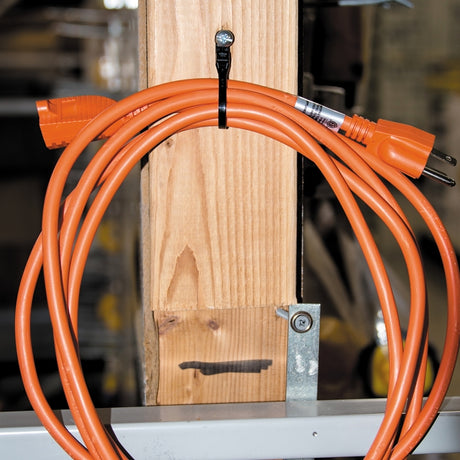 Gardner Bender 45-308MTUVB Cable Tie, Nylon, Black, 8.63 in L, 15/PK