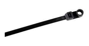 Gardner Bender 45-308MTUVB Cable Tie, Nylon, Black, 8.63 in L, 15/PK