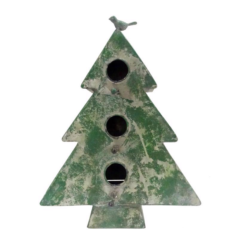 Alpine Tree Birdhouse Hanging Decor, Pack of 4