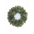 Celebrations 24 in. D LED Prelit Multicolored Mixed Pine Wreath, Pack of 4