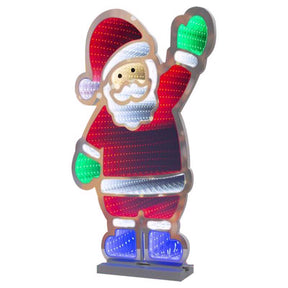 Celebrations LED Multi Santa Animated Decor 22 in., Pack of 4