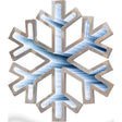 Celebrations LED White Snowflake Animated Decor 15.75 in., Pack of 4